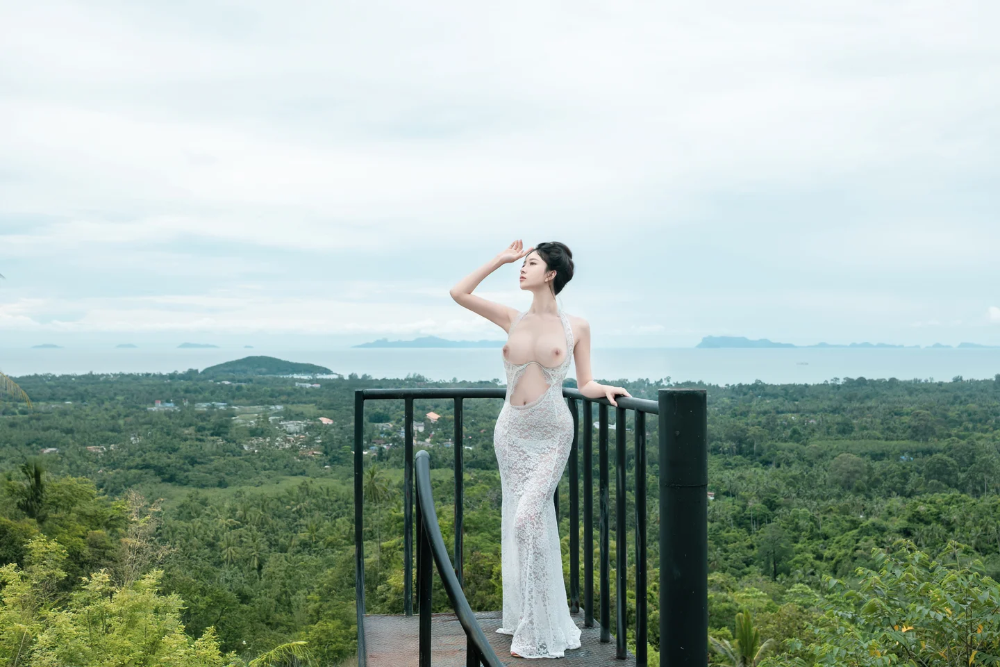 年年 - 白色连衣裙 [73P-314MB] tg@simisebaisi 【丝足阁】021.webp